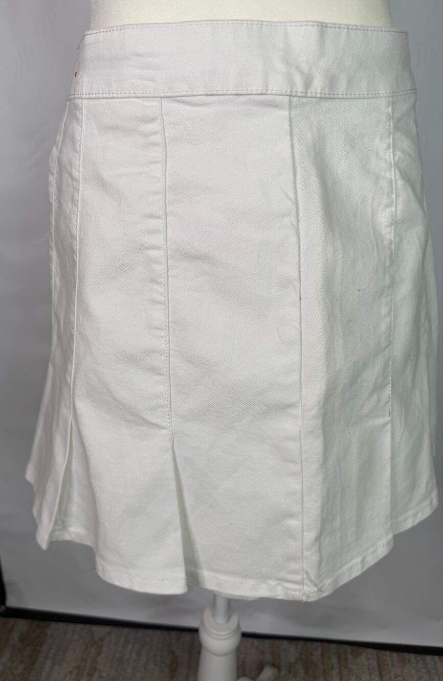 Womens NOBO White Mini Pleated Skirt